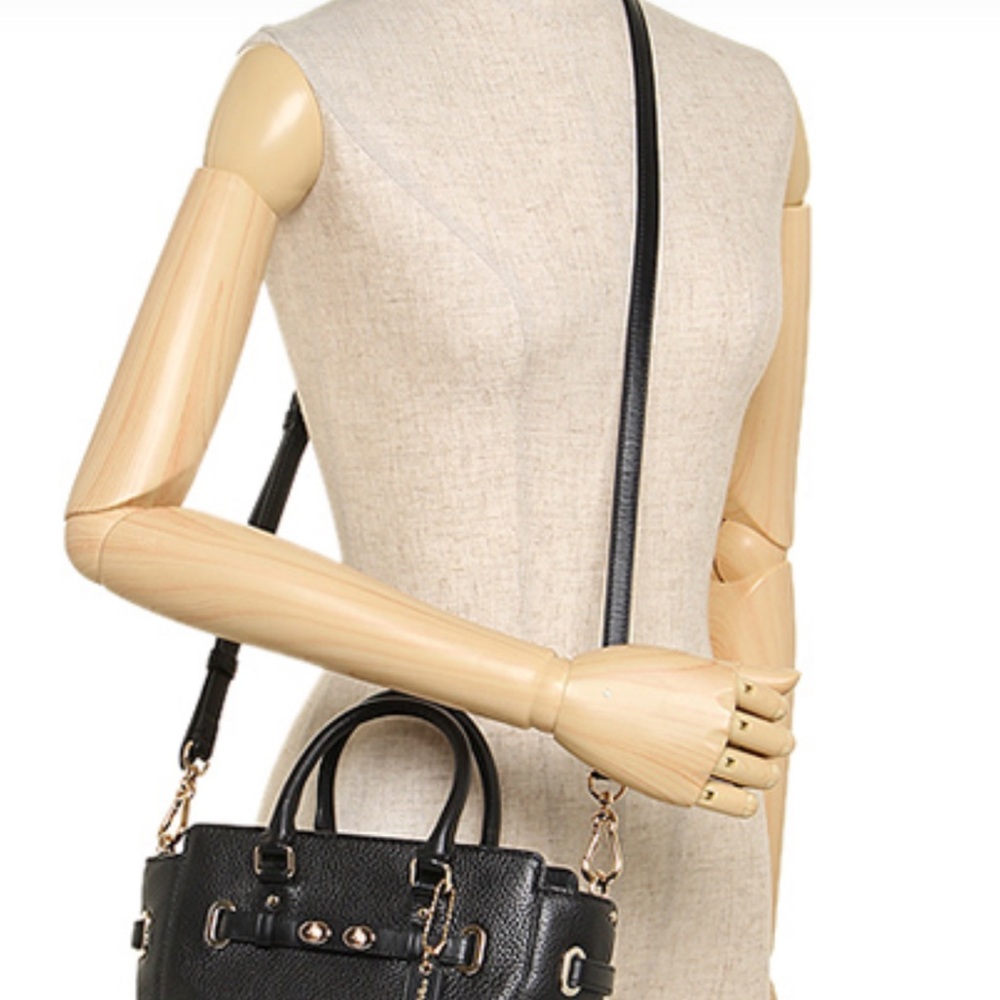 COACH Mini Blake Carryall in Black Pebbled Leather - Picture 11 of 11